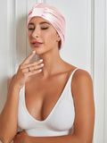 SilkSilky CA Pure Silk Sleep Cap LightPink 002