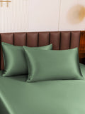 SilkSilky-CA 30Momme Pure Silk Pillowcase GrayishGreen 003