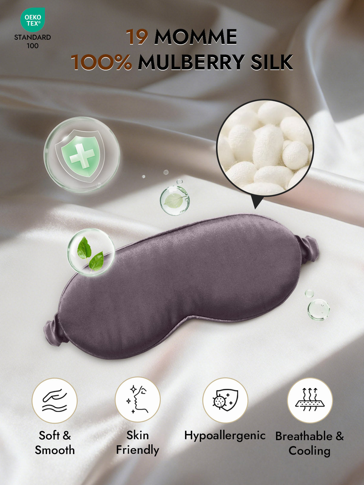 [Dark Gray] SilkSilky-CA Eye Mask 002