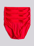 SilkSilky-CA Silk Knitted Mens Underwear Red 005