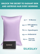[Lavender] SilkSilky-CA 19Momme Pure Silk Pillowcase 003