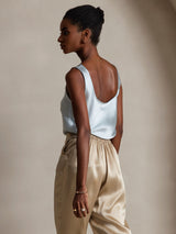 [Light Blue] SilkSilky-CA Sleeveless Camisole 004