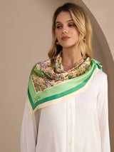 [Sand Crocodile] SilkSilky-CA Scarf 003