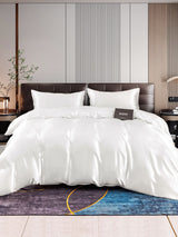 [White] SilkSilky-CA 22Momme Bedding Set 001