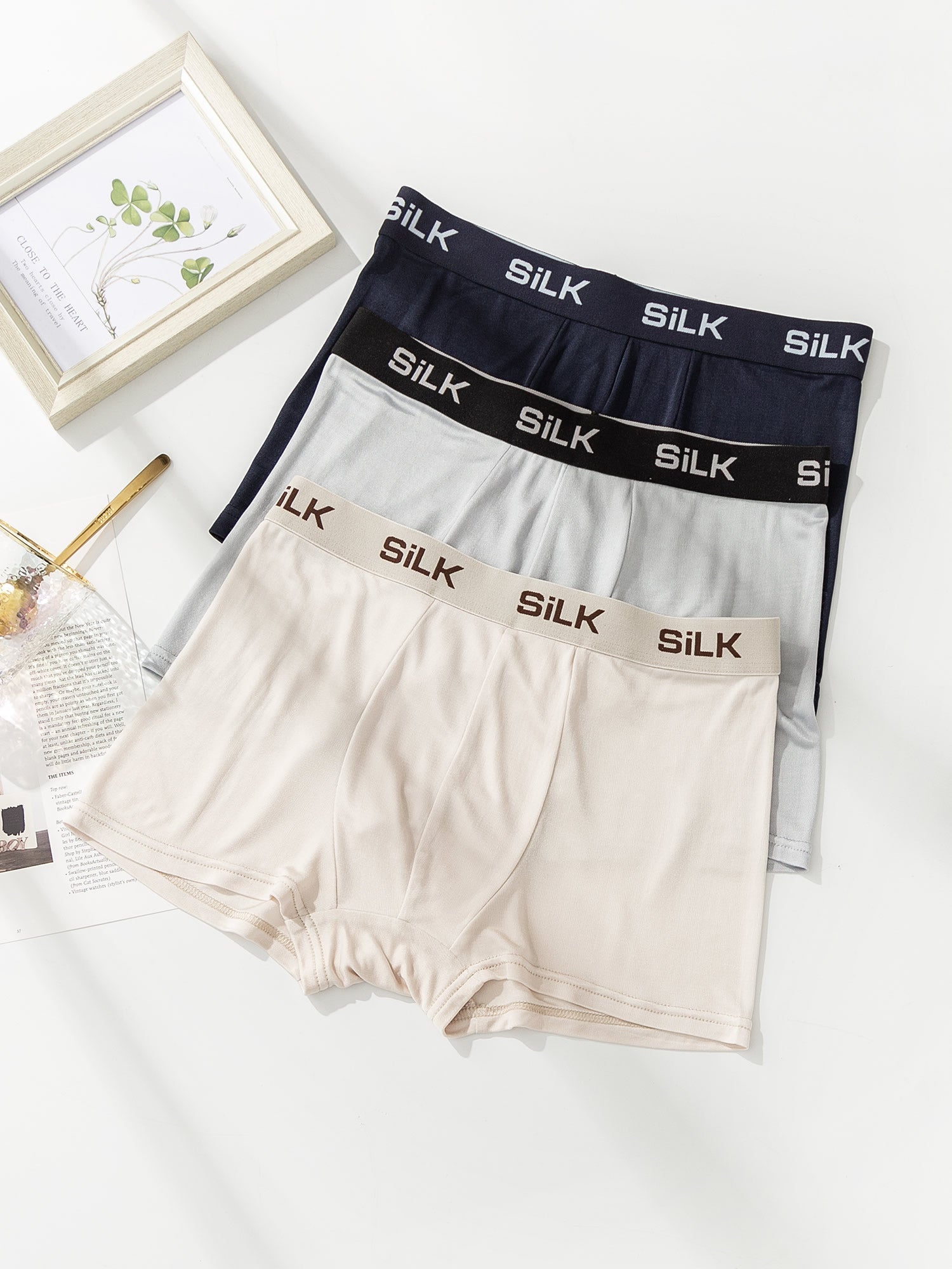 [Multi] SilkSilky-CA Pure Silk Mens Underwear 003