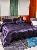 SilkSilky CA 25Momme Pure Silk Bedding Set DeepPurple 004