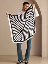 [White Arcs] SilkSilky-CA Scarf 004