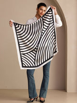 [White Arcs] SilkSilky-CA Scarf 004