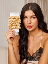 [Champagne] SilkSilky-CA Scrunchie 001