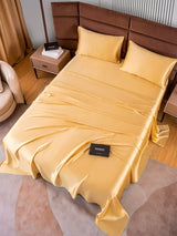 [Champagne] SilkSilky-CA 22Momme Pure Silk Bedding Set 005,