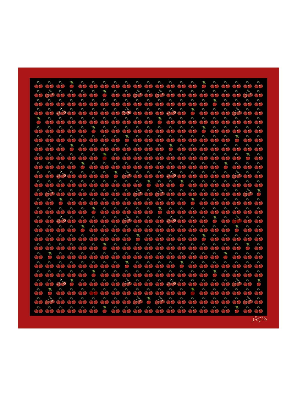[Black Cherry] SilkSilky-CA Scarf 001