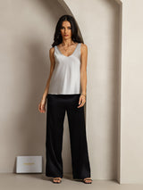 [Silver] SilkSilky-CA Sleeveless V Neck Camisole 004