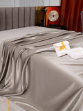 SilkSilky CA 22Momme Pure Silk Sheet Gray 004