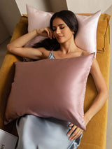 [PaleMauve+LightPink] SilkSilky-CA 22Momme Pure Silk Pillowcase 004