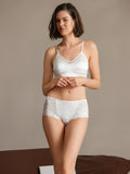 SilkSilky-CA Silk Knitted Panty White 005