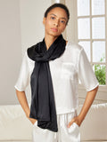 SilkSilky CA Pure Silk Scarf Black 003