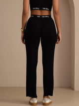[Black] SilkSilky-CA Womens Pants 002