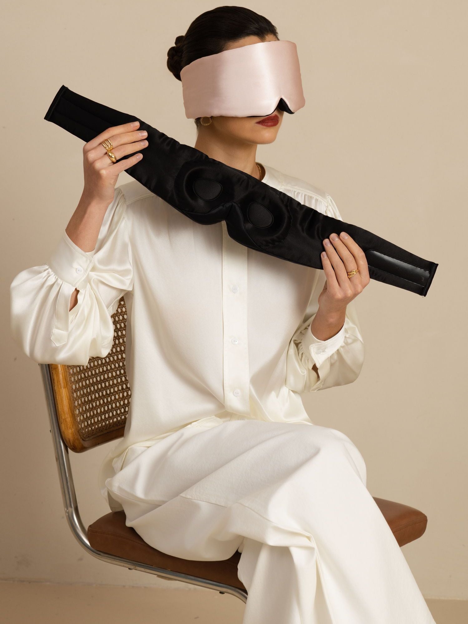 [Pink] SilkSilky-CA Eye Mask 001