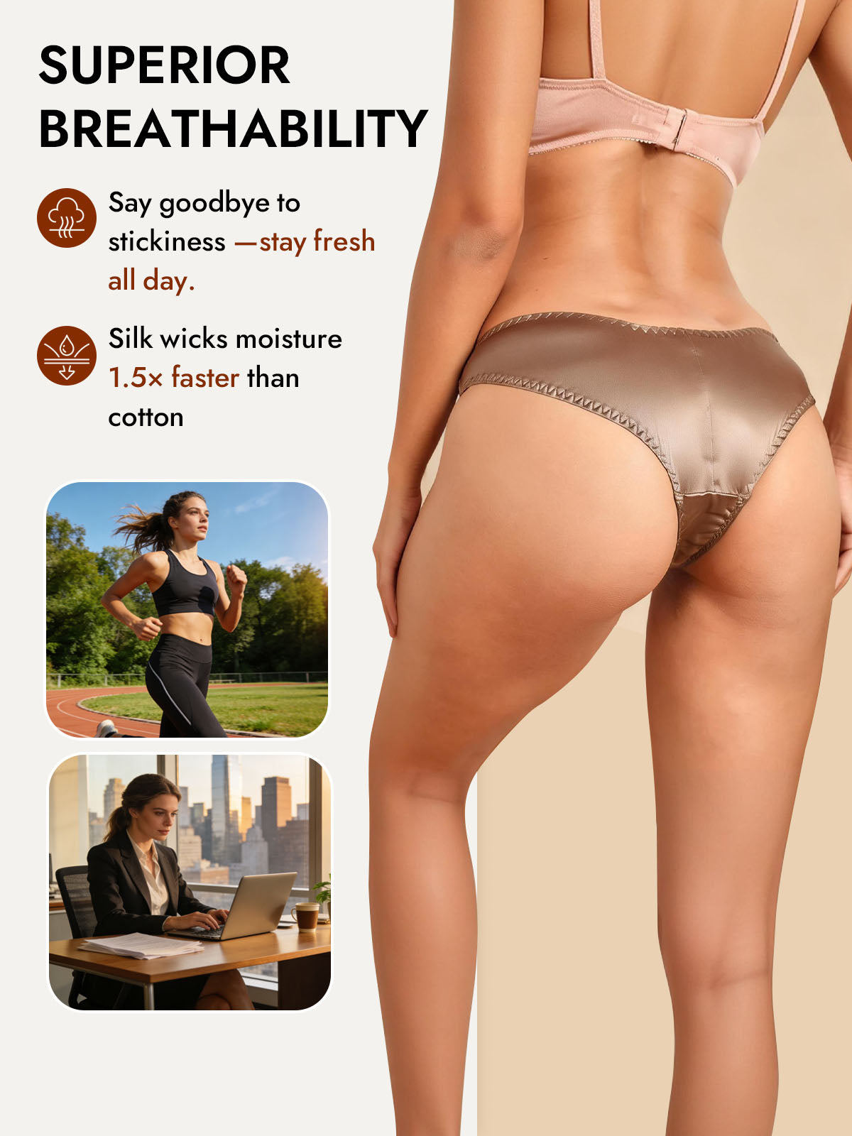 [Khaki] SilkSilky-CA Panty 004