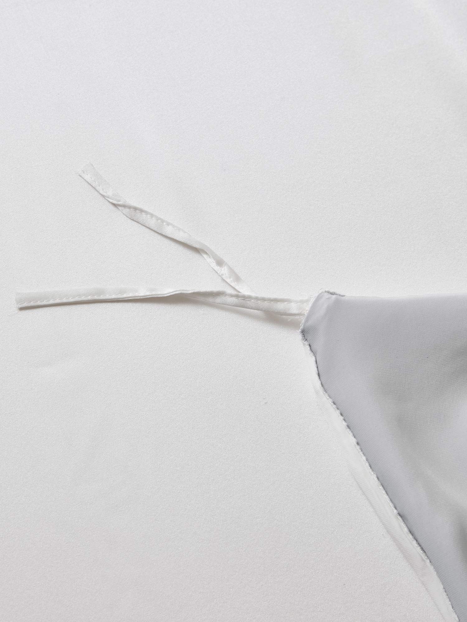 [LightGray+White] SilkSilky-CA 19Momme Pure Silk Bedding Set 006,