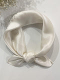 SilkSilky CA Pure Silk Scarf Ivory 001