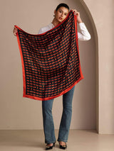 [Black Cherry] SilkSilky-CA Scarf 004