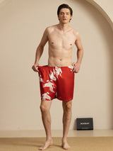 [Wine] SilkSilky-CA Mens Sleep Bottoms 007