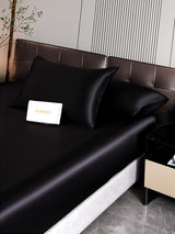 [Black] SilkSilky-CA 22Momme Bedding Set 006