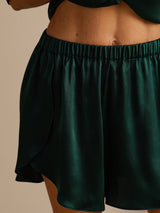 [Dark Green] SilkSilky-CA Women's Shorts 007