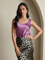 [Deep Purple] SilkSilky-CA Sleeveless Camisole 003