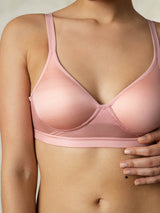 [Pink] SilkSilky-CA Silk Jersey Bra 001