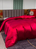 SilkSilky CA 25Momme Pure Silk Duvet Cover Wine 005