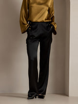 [Black] SilkSilky-CA Women's Pants 004