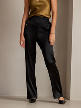 [Black] SilkSilky-CA Women's Pants 003