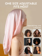 [Light Pink] SilkSilky-CA Sleep Cap 006