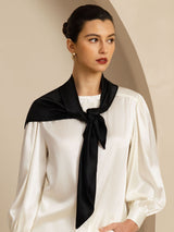 [Black] SilkSilky-CA Scarf 001