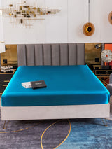 [Teal] SilkSilky-CA 19Momme Sheet 002