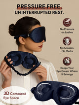 [Dark Blue] SilkSilky-CA 22Momme Eye Mask 003