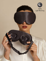 [Dark Gray] SilkSilky-CA 22Momme Eye Mask 001