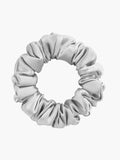 SilkSilky-CA 19Momme Pure Silk Scrunchie Silver 005