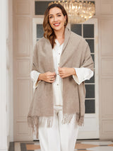 [Dark Khaki] SilkSilky-CA Wool Scarf 001