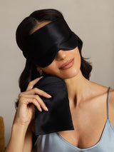 [Black] SilkSilky-CA Eye Mask 001