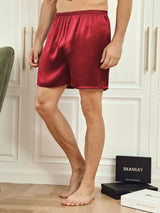 [Wine] SilkSilky-CA Mens Sleep Bottoms 003