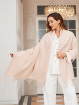 [Beige] SilkSilky-CA Wool Scarf 001
