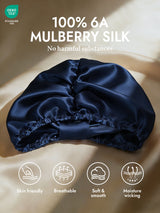[Dark Blue] SilkSilky-CA Sleep Cap 002