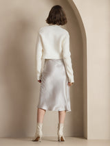 [Light Gray] SilkSilky-CA Skirt 002