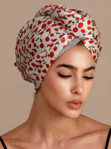 [Cherry] SilkSilky-CA Hair Towel Wrap 004