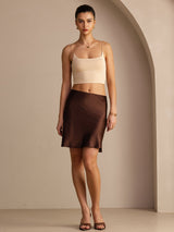 [Coffee] SilkSilky-CA Skirt 006