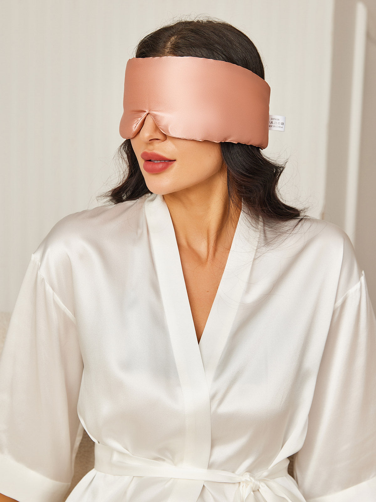 [Pink] SilkSilky-CA 19Momme Pure Silk Eye Mask 004