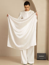 [White] SilkSilky-CA Scarf 003